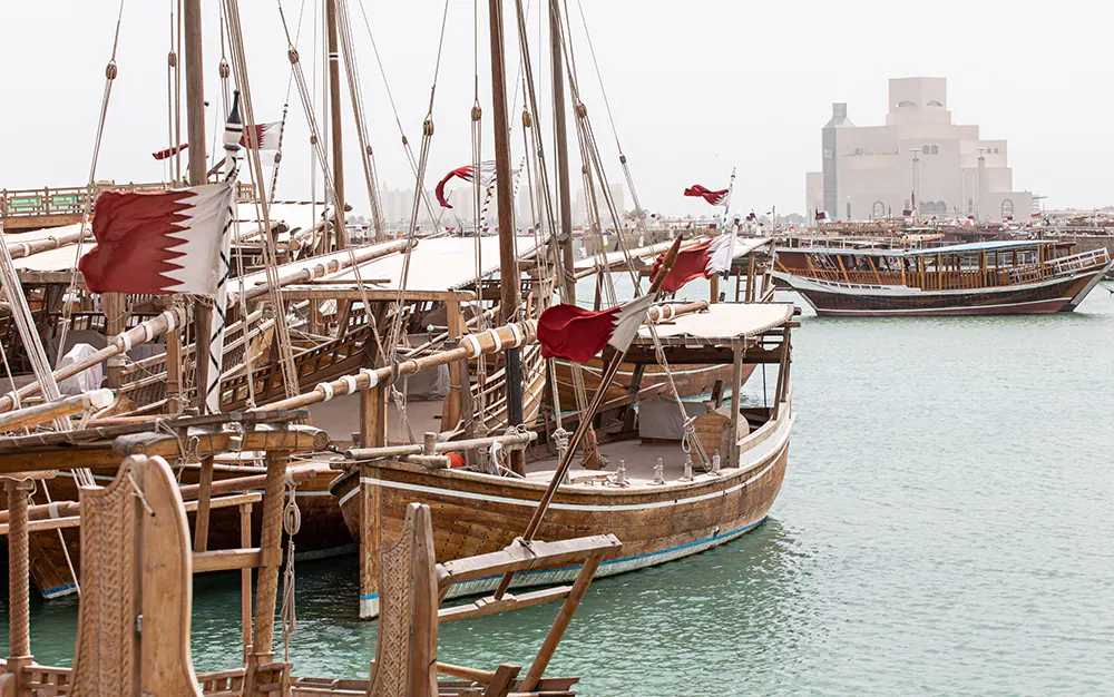 Traditional Dhow boat Qatar