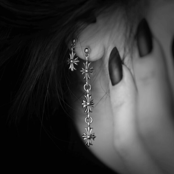 Chrome Hearts Earrings: Bold, Edgy Luxury for the Modern Fashionista